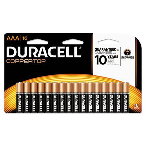 Coppertop alkaline batteries with duralock power preserve technology, aaa, 16/pk for sale