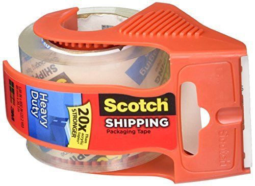 Scotch Heavy Duty Shipping Packaging Tape, 1.88 Inch x 800 Inch, Clear (Pack of