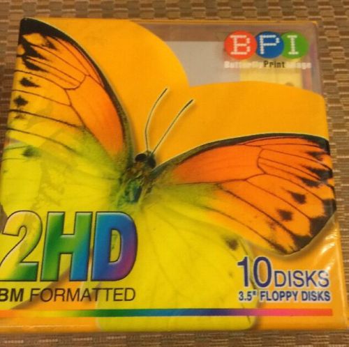 New 2HD INM Formatted Floppy Disks Pack Of 10