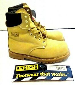 RARE NWT Vintage LEHIGH Men 8&#034;NUBIC Insulated Steel Toe Construction Boots 10.5W