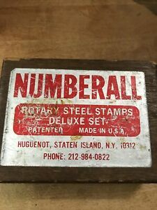 Numberall Rotary Steel Stamps Deluxe Set