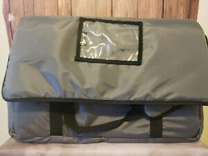 Insulated Pizza Delivery Bag 21x14x14 (inside measurements) Grey