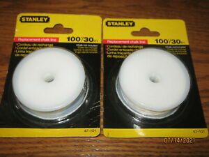 (New) Stanley 47-101 30 m/100&#039;  Replacement Chalk Line reel Pack of 2