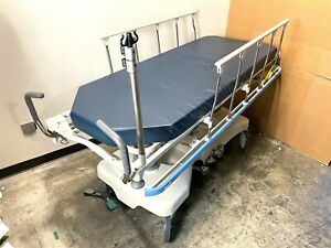 Hill-Rom P8000 TranStar Procedural Transport Hospital Bed Stretcher w/ IV pole