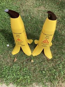 Impact Banana Wet Floor Cones SIGN BANANA WET Floor Yellow 2