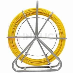 492ft Fish Tape 8mm Fiberglass Wire Cable  Running Rod Duct Rodder Puller