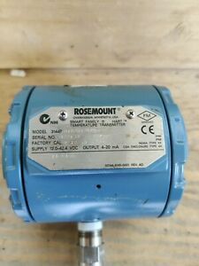 Rosemount 3144P D1A1NAXA Smart Family Hart Temperature Transmitter Used. 0-50 C
