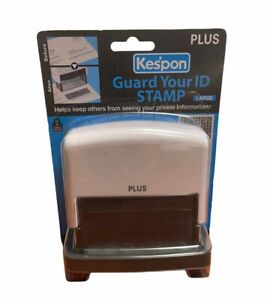 Kespon Guard Your ID Stamp Plus 37-260  Large Size Black Ink New