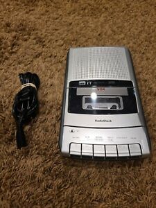 RADIO SHACK CTR-121 Cassette Recorder Tape Player VOX Voice Activation TESTED!