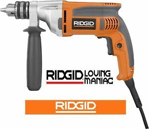 RIDGID 8-Amp 1/2 in. Heavy-Duty Variable Speed Reversible Drill R71111