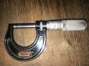 STARRETT 0 -1 INCH OUTSIDE MICROMETER NO. 436 - 1 IN Working Condition