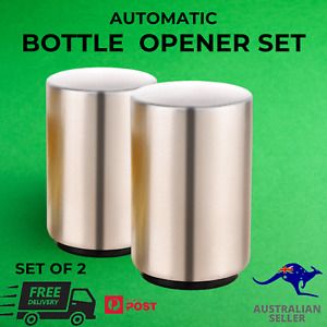 Bottle Opener Automatic Magnetic Beer Cap Opener Stainless Steel Down Soda Push