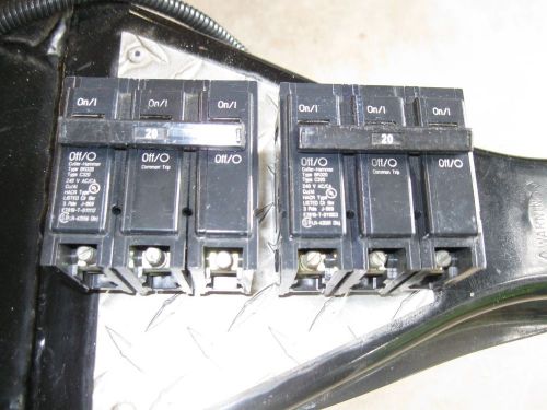 Challenger C320-20 Amp 3 Pole 240 Volt Breakers- ( lot of 2)  Price Reduced !!!