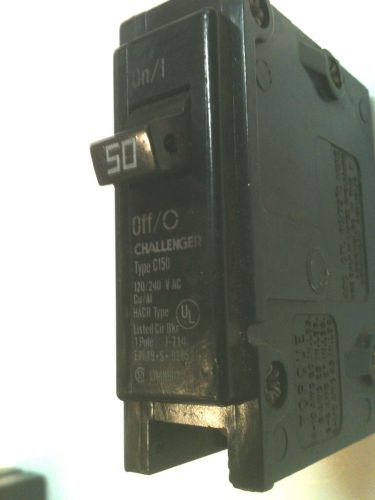 1 challenger 50a 1p 50 amp 1 pole circuit breaker for sale