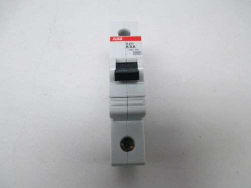 New abb s 271 k3a molded case 1p 3a amp 480v-ac circuit breaker d291813 for sale