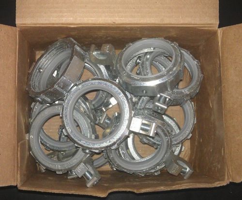 Lot of 30 steel city bg-805 1-1/2&#034; insulated ground bushing steel  rigid conduit for sale