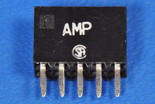 10-pcs connector receptacle 10-pos .100 vertical dual amp inc 534206-5 5342065 for sale
