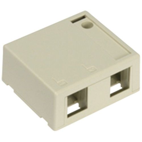 Leviton 41089-2ip quickport® 2-port surface-mount housing (off-white) for sale