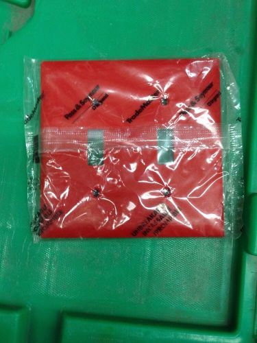 Pass &amp; Seymour Double Electrical Swith Plate Cover Hospital Red TP2-RED 9 Pack