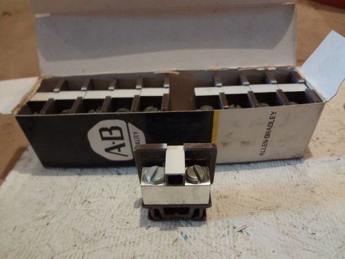 Box containing (10) allen bradley 1492-ce2br terminal block brown for sale