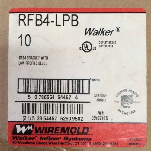 Walker RFB4-LPB RFB4 Bracket W/ Low Profile Bezel