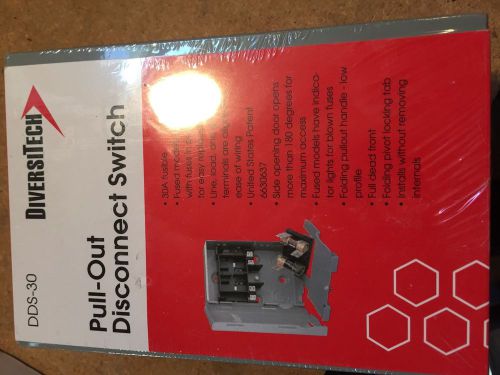 Diversitech DDS-30 30 Amp Fused Pull Out Disconnect Switch - NEW!