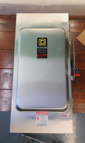 New Square D H324DS 200 amp stainless steel safety switch 240 volt fusible