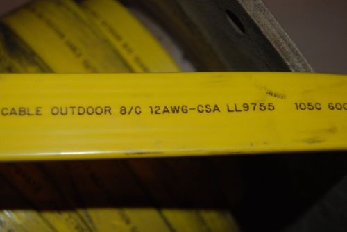 Festoon cable 12 gauge 8 conductor 130 feet new old stock but dirty hoist crane