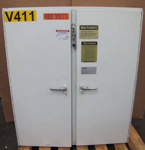 No name 61&#034; x 52&#034; x 17&#034; 2 door electrical enclosure w/ backpanel for sale