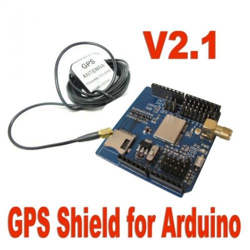 New gps shield module board v2.1 eb-5365 sd interface w/ antenna for arduino for sale