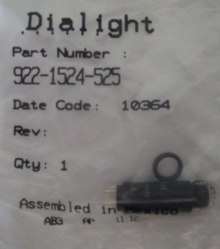 Dialight pushbutton switch fuse 922-1524-525 0.1a-125vac 30voc nos new old stock for sale