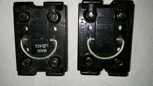 Wadsworth 60 amp main fuse and main range fuse holder fuse lid fuse pull for sale