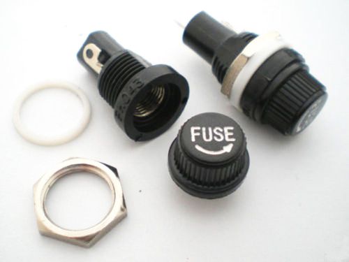 Fuse holder fh043 10a 250v for 5x20mm fuse for sale