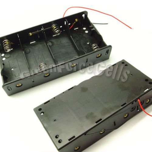 5 pcs 4 D Cells Battery 6V Clip Holder Box Case w/Lead