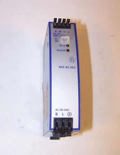 Hirschmann RPS 80 EEC Power Supply 100-240 VAC input 24-28 VDC output