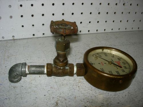 Viking automatic sprinkler industrial steampunk brass water pressure gauge valve for sale