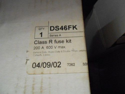 Eaton DS46FK 200A, 240-600V, R Fuse Adapter Kit  Lot of 2