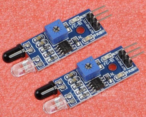 2pcs Obstacle Avoidance Sensor Reflection Photoelectric Module Infrared Sensor