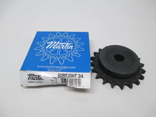 NEW MARTIN 50BS20HT 20 TOOTH KEYWAY CHAIN SINGLE ROW 3/4IN SPROCKET D314371