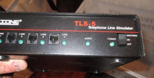Teltone TLS-5 4-Port Telephone Line Simulator 250-00193-07 POTS TLS-5C-01