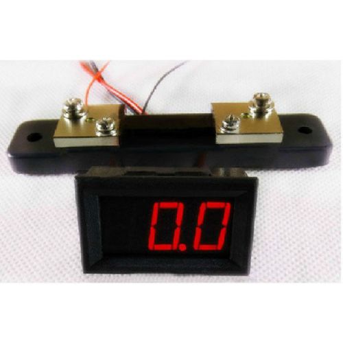 75mV 50A Shunt Resistor and 4-30V DC Digital Current Panel Meter Ampere Ammeter