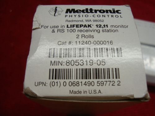 Physio-control (6) rolls chart paper for lifepak 11 12 100x22mm 11240-000016 for sale