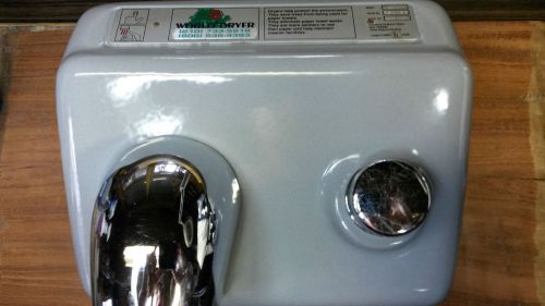 Vintage World Dryer Push Button Porcelain Wall Mount Hand Dryer Blower 115v Grey