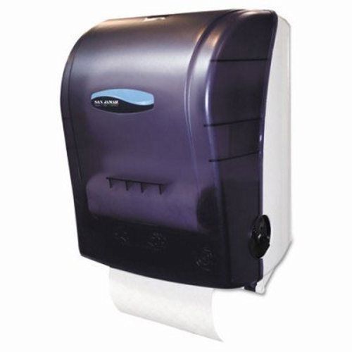 San Jamar Mechanical Hands-Free Roll Towel Dispenser, Black (SJMT7000TBK)