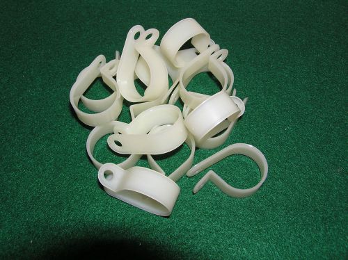 Thomas betts pack of 15 nylon plain edge cable clamps 7/8&#034; dia **new** for sale