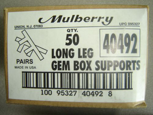 Lot of Ten Pair (20 pieces) Mulberry 40492 Long Leg Box Supports F Style