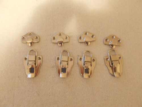 4 PCS. CHEST LATCH CHROME FINISH, HEIGHT 3 1/4&#034;X WIDTH 1 3/4&#034;