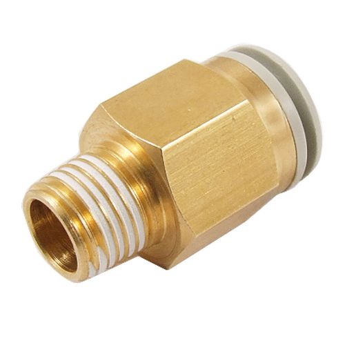 Pneumatic Fitting Straight Quick Coupler 33/64&#034; Male Thread for 15/32&#034; Air Tube