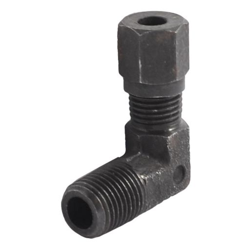 Black metal 1/4&#034; pt male threaded 6mm pipe fitting 90 degree quick adapter for sale