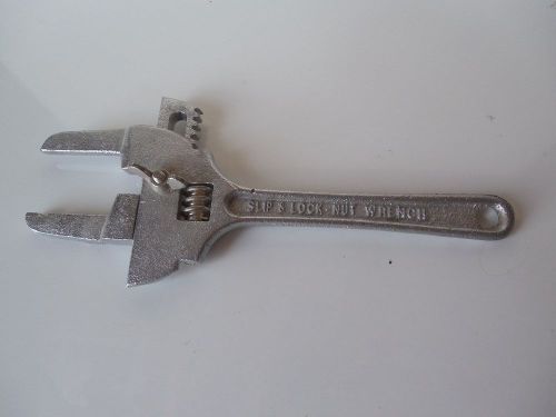Vintage slip and lock nut wrench adjustable for sale